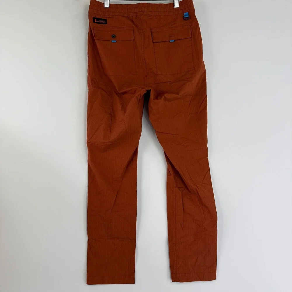 Cotopaxi Salto Ripstop Pants Men Small Rust Orange Slim Fit Hiking Stretch 12547